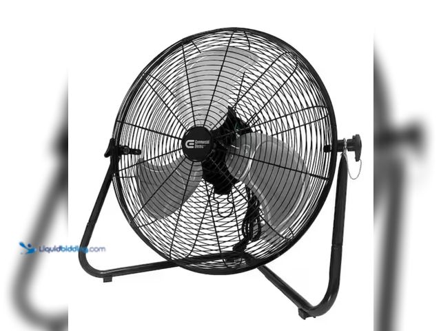 Lot 49-2000143 - Commercial Electric 20 in. 3-Speed High Velocity Floor Fan, Model # SFC1-500B, Slightly used, Has at...