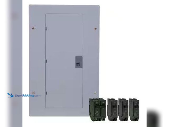 Lot 49-5436179 - GE 100 Amp 20-Space 20-Circuit Main Breaker Indoor Load Center Contractor Kit. Model # TM2010CCUBK1....