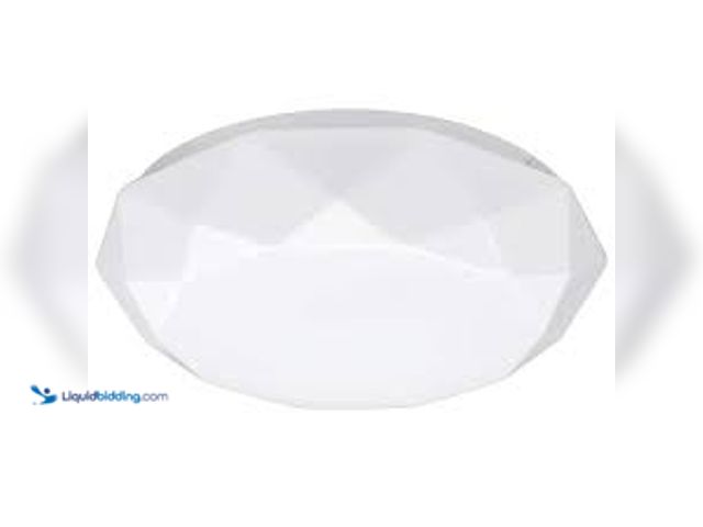 Lot 49-3532216 - Commercial Electric 16in Diamond Shape Entryway LED Flush Mount Ceiling Light. Model #849489073064. ...