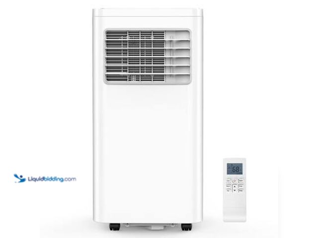 Lot 49-5544299 - COWSAR8,000 BTU (5,000 BTU DOE) 115-Volt Quiet 56dB Portable Air Conditioner w/Dehumidifier and Remo...