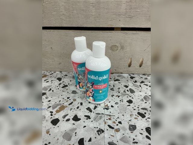 Lot 49-3538823 - QTY 2 - Solid Gold Let's Sea Wild Alaskan Fish Oil Omega-3 Skin & Coat Supplement for Dogs, 8-fl oz ...