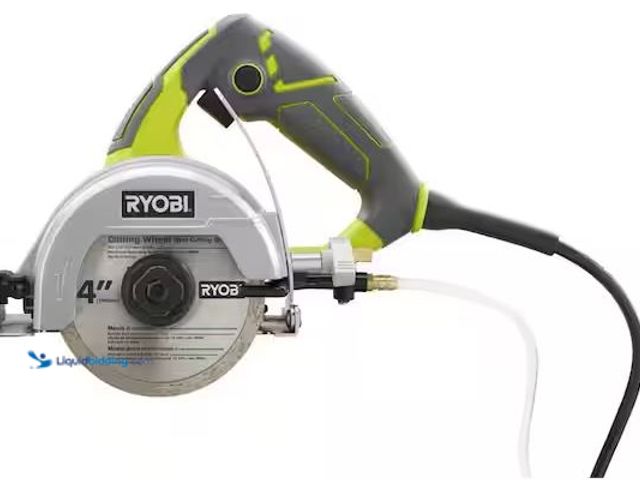 Lot 49-3530416 - RYOBI
12 -Amps 4 in. Blade Corded Wet Tile Saw Internet # 205654302
Model # TC401
Store SKU # 100...