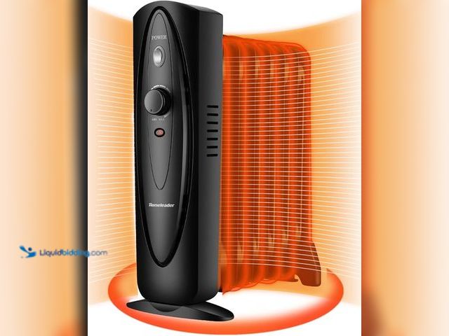 Lot 49-3472718 - Homeleader Oil Filled Radiator Heater with Adjustable Thermostat, Electric Personal Heater with Over...