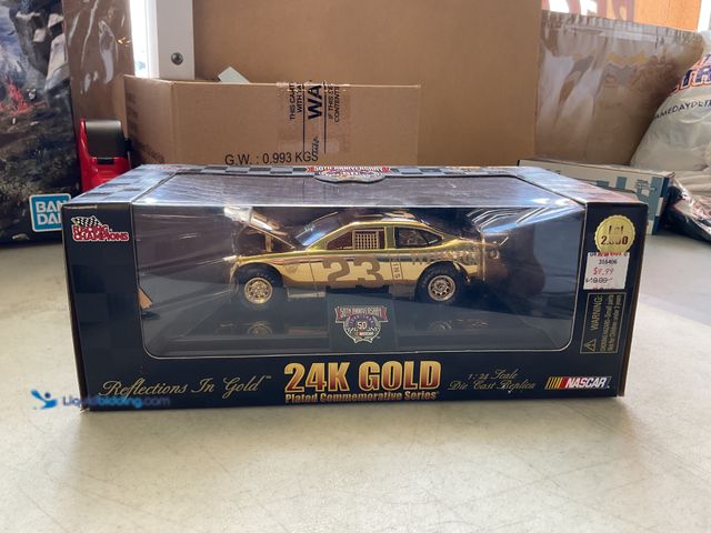 Lot 49-5515055 - Other RACING CHAMPIONS NASCAR 24K GOD PLATED COMMEMORATIVE SERIES JIMMY SPENCER #23 NO BULL WINSTON ...