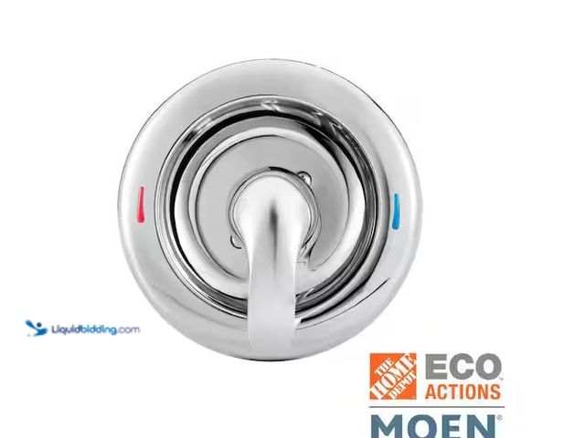 Lot 49-5573135 - MOEN
Chateau Lever Posi-Temp 1-Handle Shower Valve Trim Kit in Chrome (Valve Not Included), Unused