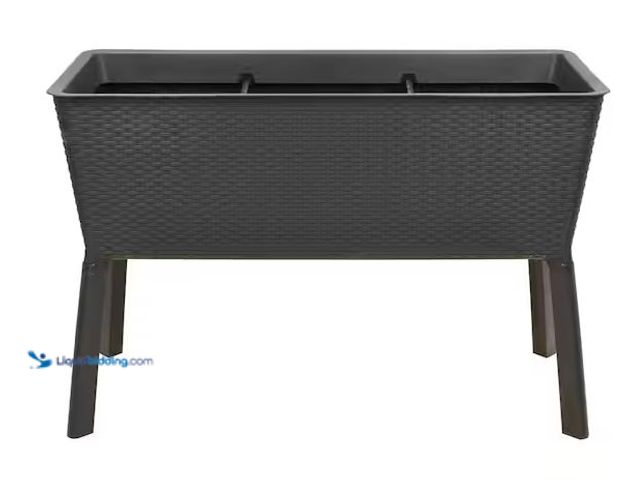 Lot 49-5486623 - Vigoro
Large Brown Plastic Elevated Raised Garden Bed (19.8 in. L x 44.5 in. W x 15.3 in. H) Intern...