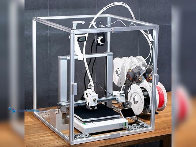 Lot 49-3482647 - Bambulab A1 3D Printer Acrylic Enclosure,360° Transparent 3D Printer Cover Box with Power Strip/Ther...