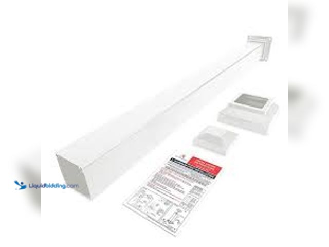 Lot 49-5411717 - Aria Railing 3 in. x 3 in. x 36 in. White Powder Coated Aluminum Deck Post Kit. Model # A36PBKW. Unu...