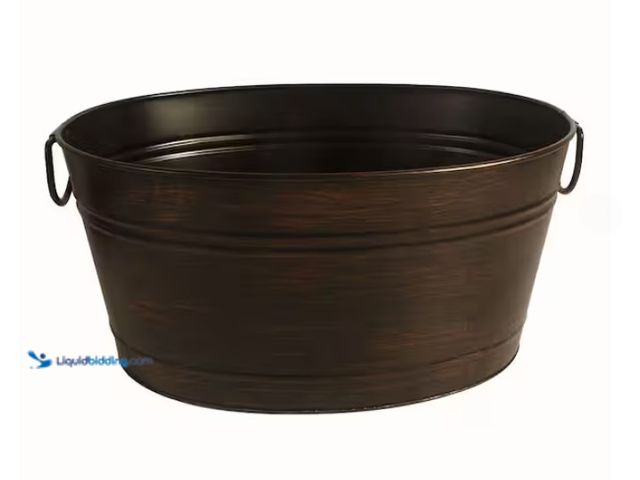 Lot 49-1567685 - Oval Beverage Bin in Oil Rubbed Bronze, Perfect for use in parties and get-togethers, Model # DS-162...