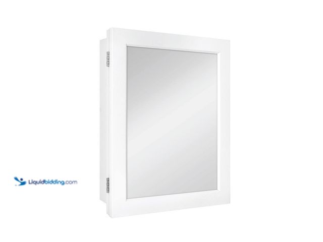 Lot 49-5453351 - Glacier Bay 15-1/4 in. W x 19-3/8 in. H Rectangular Framed Recessed or Surface-Mount Bathroom Medici...