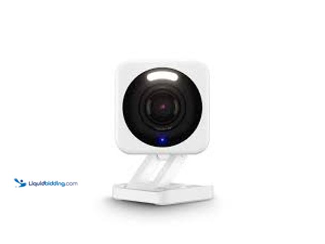 Lot 49-5415402 - Wyze Cam v4 Wi-Fi 2.5K QHD Indoor/Outdoor Plug-In Smart Home Security Camera, Color Night Vision, 2-...