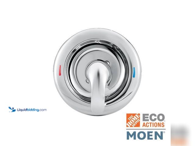 Lot 49-5454244 - MOEN Chateau Lever Posi-Temp 1-Handle Shower Valve Trim Kit in Chrome (Valve Not Included) Model # 1...