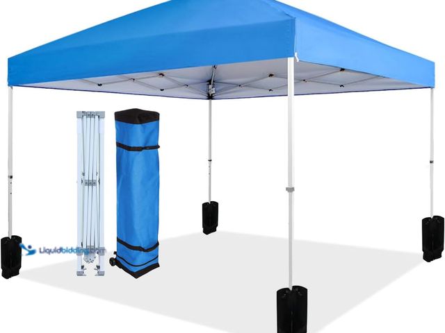 Lot 49-3564640 - Amazon Basics Outdoor Pop Up 10 x 10 Canopy Tent for Events, Portable with Easy Setup, Sun Shelter f...