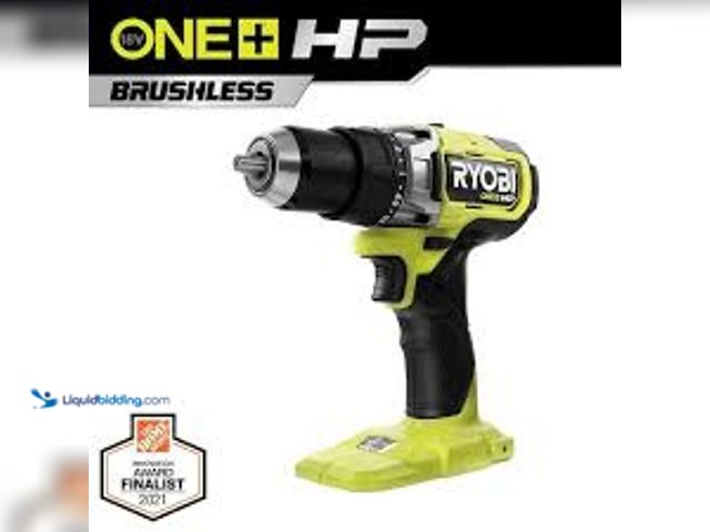 Lot 49-5459385 - RYOBI ONE+ HP 18V Brushless Cordless 1/2 in. Drill/Driver (Tool Only). Model # PBLDD01B. Unused with...
