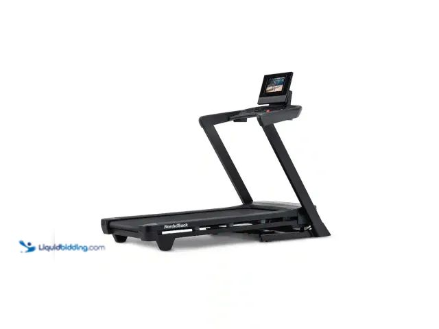 Lot 49-5486039 - NordicTrack - T Series 10 Treadmill with 10" Tilting Touchscreen and Compact Design - Black Item is ...