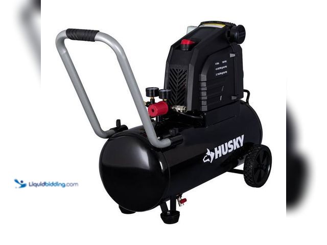 Lot 49-3565069 - Husky
8 Gal. 150 PSI Portable Electric Oil-Free Horizontal Hotdog Air Compressor with Rubber Wheels...