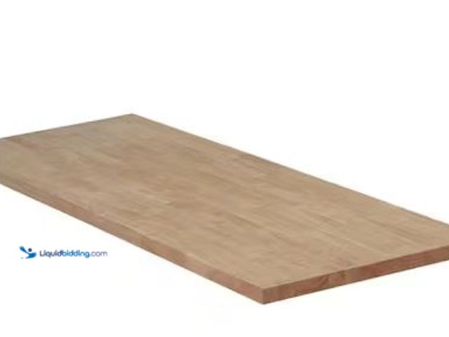 Lot 49-5478549 - Hampton Bay
4 ft. L x 25 in. D Unfinished Hevea Solid Wood Butcher Block Countertop with Standard E...