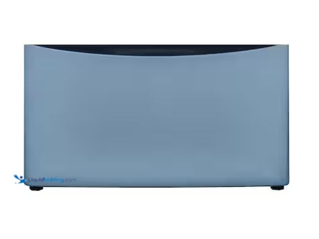 Lot 49-1517268 - Electrolux Universal Laundry Pedestal ( Glacier Blue ) with Storage Drawer. Model# ELPWD27AG. Unused...