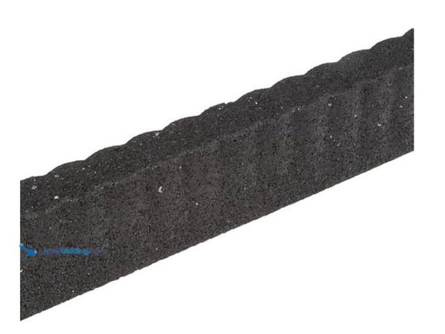 Lot 49-3613530 - Vigoro 24 in. x 3 in. x 3.in Gray SmartLoc Ripple Edge Rubber Edging (6-Pack), Model # DCTE2SLDG6, U...