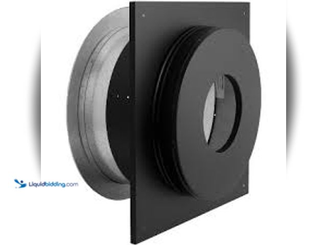 Lot 49-3538846 - 6" DuraPlus Galvanized Wall Thimble - 6DP-WT. Model #0662492007990. Unused.