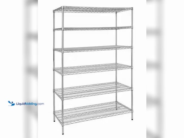 Lot 49-5460546 - HDX
6-Tier Commercial Grade Heavy Duty Steel Wire Shelving Unit in Chrome (48 in. W x 72 in. H x 24...