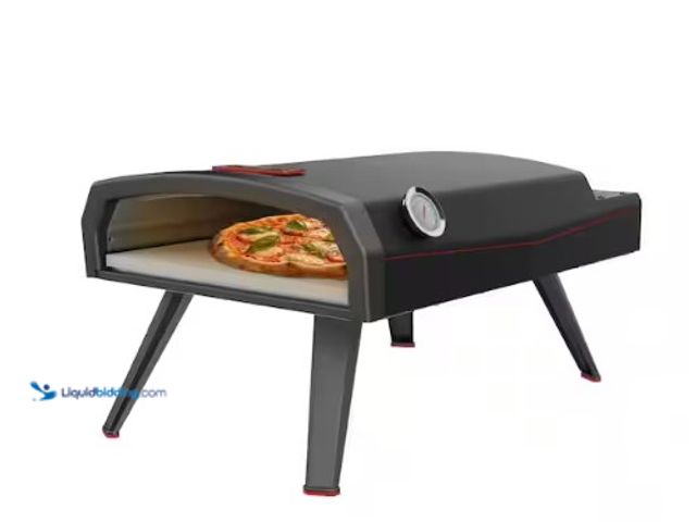 Lot 49-2004433 - Dyna-Glo 12 in. Portable Propane Gas Outdoor Pizza Oven in Black with Case, Pizza Peel and Pizza Cut...