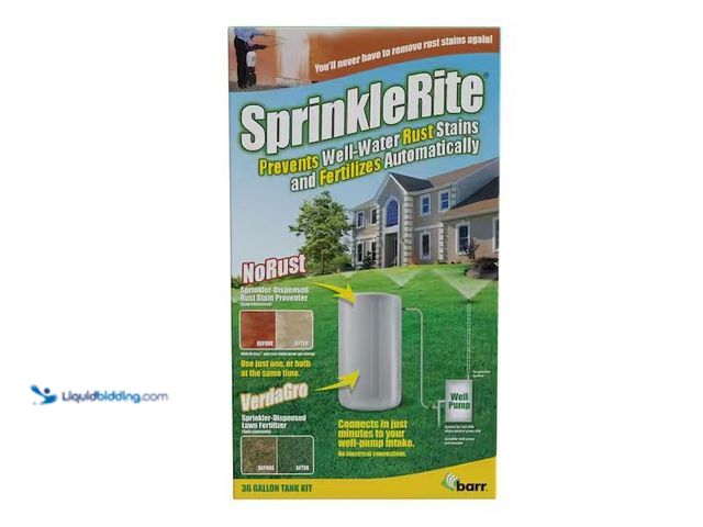Lot 49-5545549 - SprinkleRite
36 Gal. Tank System for Rust Prevention & Fertilization, Unused