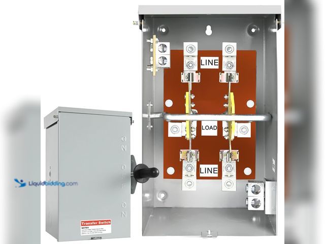 Lot 49-5416296 - 200 Amp Generator Transfer Switch, 120/240V 48000W Manual Transfer Switch for Home Generator, with N...