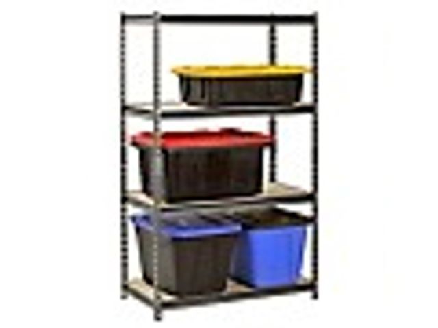 Lot 49-2023286 - Muscle Rack UR361860PB4P-SV Silver Vein Steel Storage Rack, 4 Adjustable Shelves, 3200 lb. Capacity,...