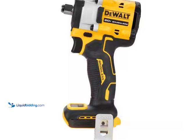 Lot 49-1576734 - DEWALT ATOMIC 20V MAX Cordless Brushless 1/2 in. Variable Speed Impact Wrench (Tool Only) Model # DC...