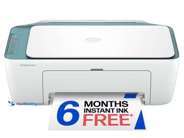 Lot 49-5551830 - HP DeskJet 2942 Wireless All-in-One Color Inkjet Printer, Scanner, Copier, Unused, Works