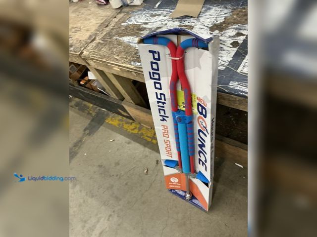 Lot 49-5546026 - New Bounce Pogo Stick for Ages 9 and Up, 80 to 160 Lbs, pro sport edition - Blue and Red New