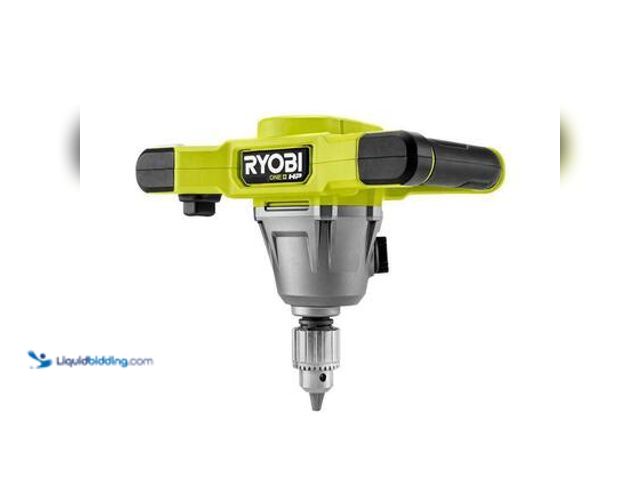 Lot 49-5559280 - RYOBI ONE+ 18V HP 1/2 in. Brushless Cordless Mud Mixer (Tool Only). Model # PBLMM01B. Unused