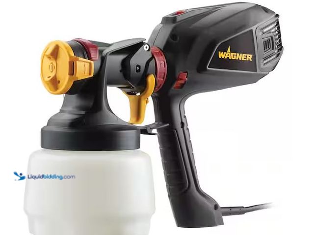 Lot 49-5573454 - Wagner
Flexio 2500 Electric Handheld HVLP Paint Sprayer, Used with attachments, works