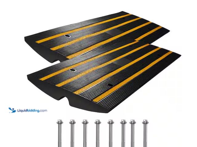LiquidBidding - Lot 49-1542415 - SKYSHALO Curb Ramp 2 Pack 2.6 in. Rise ...