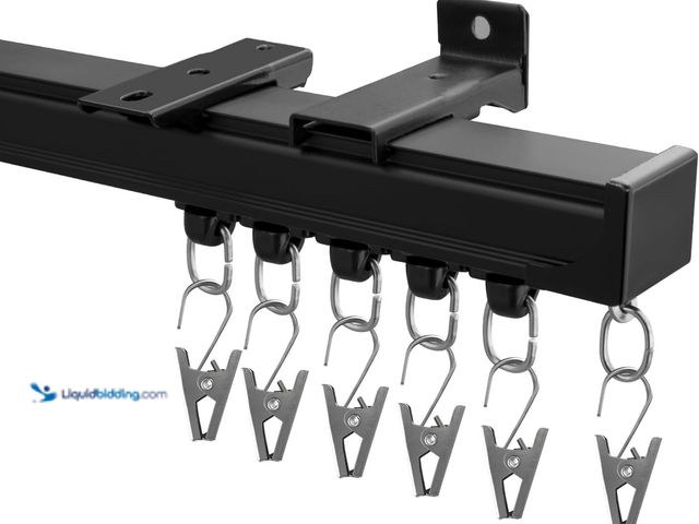 Lot 49-5449348 - Curtain Track Ceiling Mount heavy duty sliding Curtains Tracks rails Rod System Room Divider with cl...