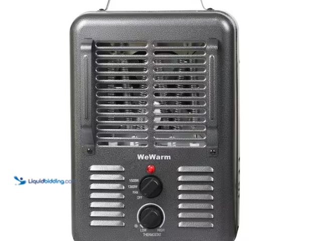 Lot 49-1557377 - WeWarm Deluxe Milkhouse Utility Heater, Overheat and tip-over safety shutoff, Black, Model # HT1912,...
