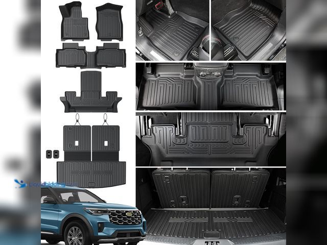 Lot 49-5553224 - Floor Mats for Ford Explorer 2020-2026 6 Seats w/Captain Chair | Full Protection Mat Set with Cargo ...