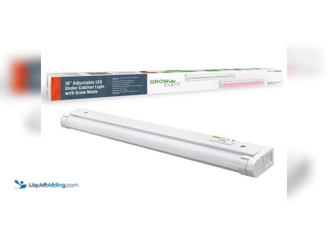 Lot 49-5414326 - ETI Lighting 18 in. Indoor Gardening LED Grow Light Linkable 2700K 3000K 4000K Full Spectrum Grow Mo...