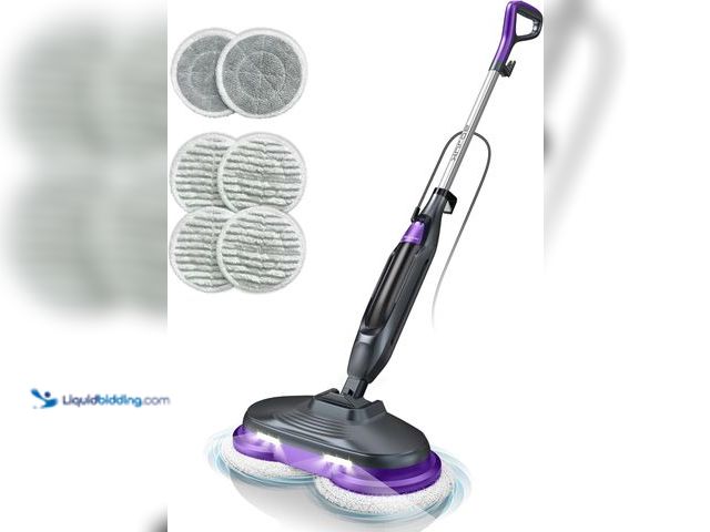 Lot 49-5437641 - Scrubbing Steam Mop, Steam Mops for Floor Cleaning with Rotating Pads, 4 Cleaning Modes & LED Headli...