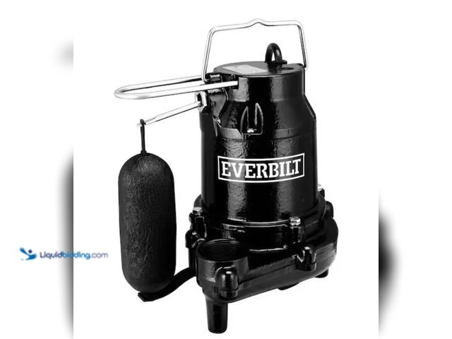 Lot 49-3611944 - Everbilt 3/4 HP Pro Snap Action Submersible Sump Pump, Model # HDS75, Used, Powers on.  Ref#PA0716