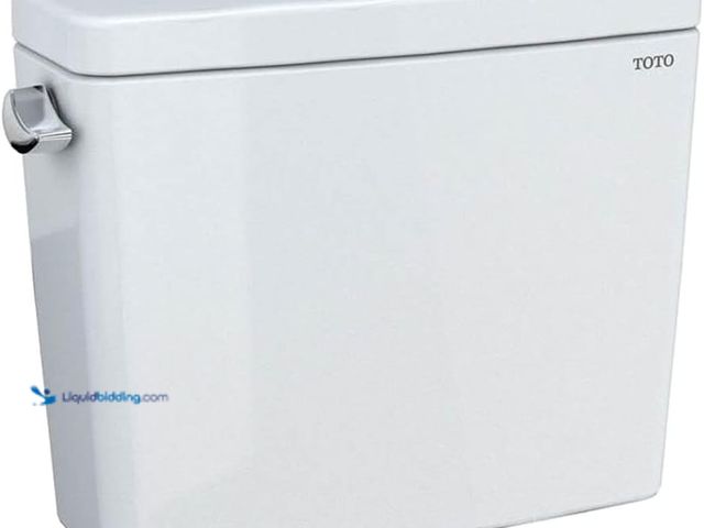 Lot 49-5484811 - TOTO Drake 1.28 GPF Toilet Tank with WASHLET+ Auto Flush Compatibility, Cotton White - ST776EA#01 Un...