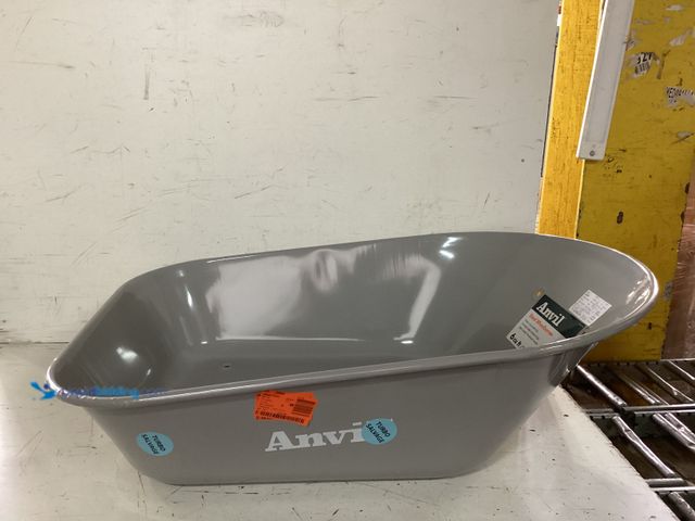 Lot 49-1630938 - BUCKET ONLY FOR Anvil 6 cu. ft. Steel Tub Wheelbarrow with Wooden Handles and Pneumatic Tire Model #...