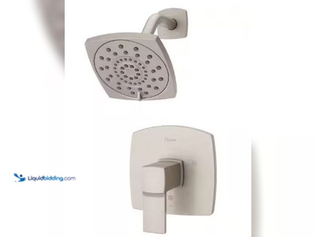 Lot 49-5436238 - Pfister Deckard 1-Handle Shower Faucet Trim Kit in Brushed Nickel (Valve Not Included). Model # LG89...