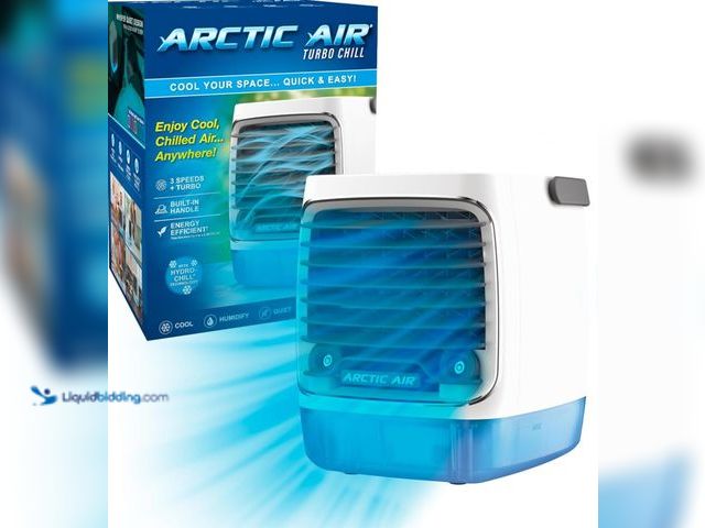 Lot 49-5552175 - QTY 2 - Ontel Arctic Air Turbo Chill Evaporative Cooler with HydroChill Technology, 4-Speed Portable...