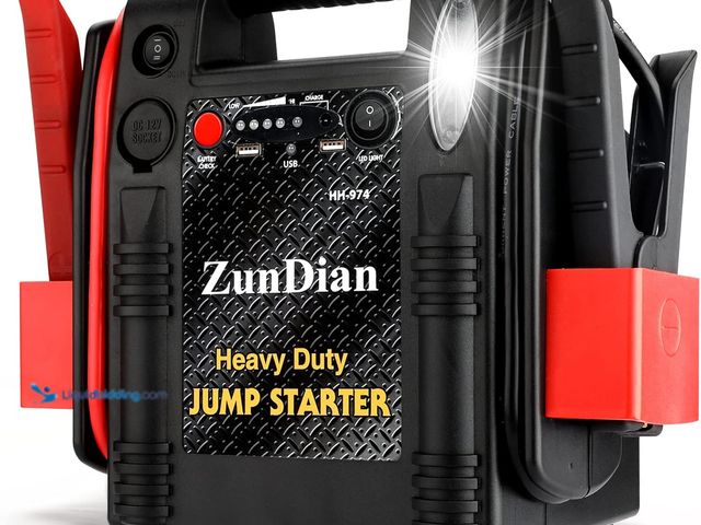 Lot 49-5447981 - ZD-974 Jump Starter 12V/24V, 2500A Peak Battery Jump Box Heavy Duty Car Jumper Starter Pack for Truc...