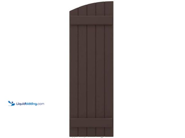 Lot 49-5551441 - Ekena Millwork
17-1/2 in. W x 53 in. H Americraft Exterior Real Wood Joined Board and Batten Shutte...