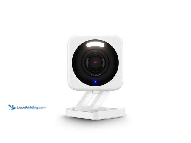 Lot 49-3528638 - Wyze Cam v4 Wi-Fi 2.5K QHD Indoor/Outdoor Plug-In Smart Home Security Camera, Color Night Vision, 2-...