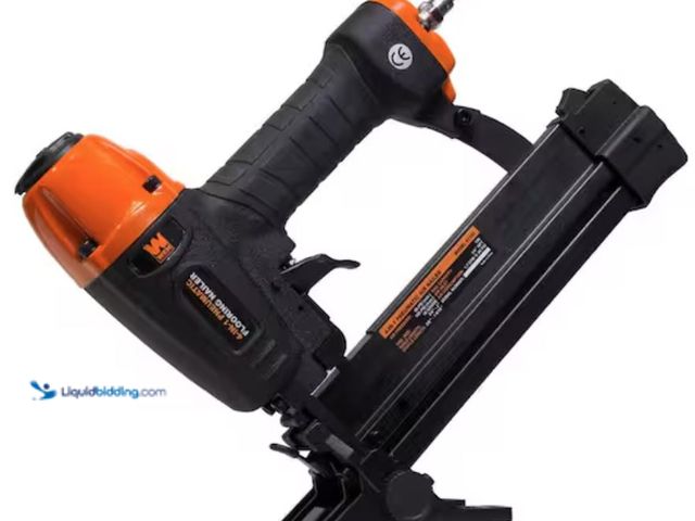 Lot 49-2006075 - WEN 4-In-1 18-Gauge Pneumatic Flooring Nailer and Stapler, Model # 61741K, Unused, Has attachments, ...