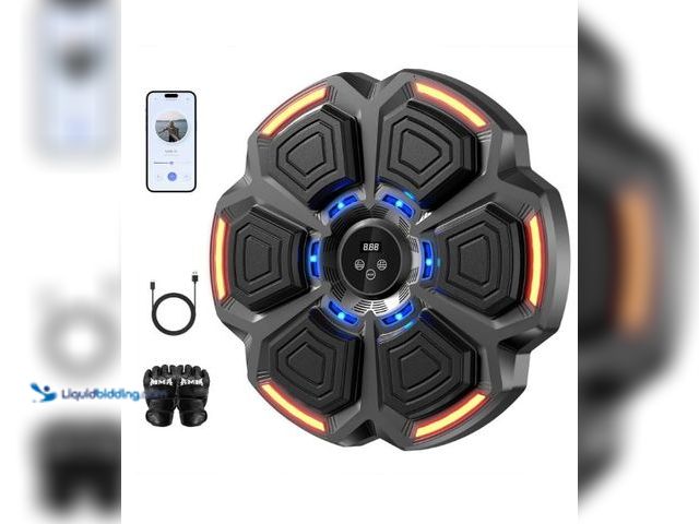 Lot 49-3432533 - Music Boxing Machine for Adults, Smart Boxing Training Machine, Wall Target Punching Workout for Kid...